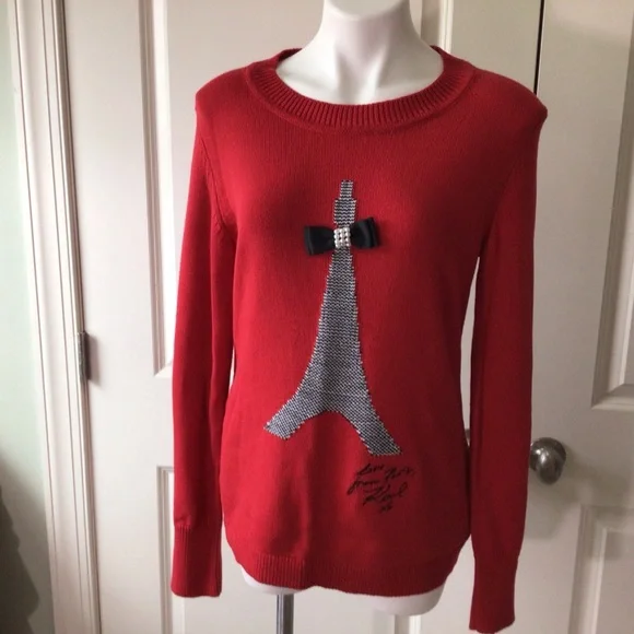 Karl Lagerfeld Paris Eiffel Tower Sweater - Picture 4 of 7